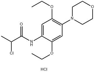 2-CHLORO-N-(2,5-DIETHOXY-4-MORPHOLIN-4-YLPHENYL)PROPANAMIDE HYDROCHLORIDE Struktur