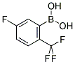 5-FLUORO-2-(TRIFLUOROMETHYL)PHENYLBORONIC ACID Struktur