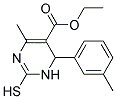 2-MERCAPTO-4-METHYL-6-M-TOLYL-1,6-DIHYDRO-PYRIMIDINE-5-CARBOXYLIC ACID ETHYL ESTER Struktur