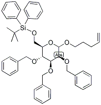 PENT-4-ENYL-6-TERT-BUTYLDIPHENYLSILYLOXY-2,3,4-TRI-O-BENZOYL-D-MANNOPYRANOSIDE Struktur