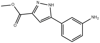 5-(3-AMINO-PHENYL)-1H-PYRAZOLE-3-CARBOXYLIC ACID METHYL ESTER Struktur