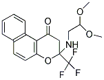 3-[(2,2-DIMETHOXYETHYL)AMINO]-3-(TRIFLUOROMETHYL)-2,3-DIHYDRO-1H-BENZO[F]CHROMEN-1-ONE Struktur