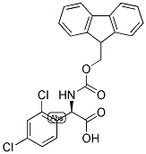 (R)-(2,4-DICHLORO-PHENYL)-[(9H-FLUOREN-9-YLMETHOXYCARBONYLAMINO)]-ACETIC ACID Struktur