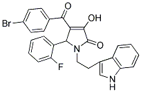 1-(2-(1H-INDOL-3-YL)ETHYL)-4-(4-BROMOBENZOYL)-5-(2-FLUOROPHENYL)-3-HYDROXY-1H-PYRROL-2(5H)-ONE Struktur