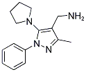 (3-METHYL-1-PHENYL-5-PYRROLIDIN-1-YL-1H-PYRAZOL-4-YL)METHYLAMINE Struktur