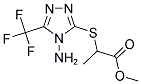 METHYL 2-([4-AMINO-5-(TRIFLUOROMETHYL)-4H-1,2,4-TRIAZOL-3-YL]SULFANYL)PROPANOATE Struktur