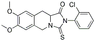 2-(2-CHLOROPHENYL)-7,8-DIMETHOXY-3-THIOXO-2,3,10,10A-TETRAHYDROIMIDAZO[1,5-B]ISOQUINOLIN-1(5H)-ONE Struktur