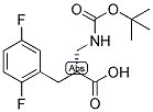 (R)-2-(TERT-BUTOXYCARBONYLAMINO-METHYL)-3-(2,5-DIFLUORO-PHENYL)-PROPIONIC ACID Struktur