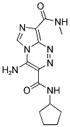 4-AMINO-N~3~-CYCLOPENTYL-N~8~-METHYLIMIDAZO[5,1-C][1,2,4]TRIAZINE-3,8-DICARBOXAMIDE Struktur