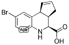 (3AR,4S,9BS)-8-BROMO-3A,4,5,9B-TETRAHYDRO-3H-CYCLOPENTA[C]QUINOLINE-4-CARBOXYLIC ACID Struktur