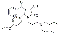 4-BENZOYL-1-[3-(DIBUTYLAMINO)PROPYL]-5-(4-ETHOXYPHENYL)-3-HYDROXY-1,5-DIHYDRO-2H-PYRROL-2-ONE Struktur