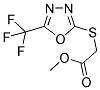 METHYL ([5-(TRIFLUOROMETHYL)-1,3,4-OXADIAZOL-2-YL]SULFANYL)ACETATE Struktur