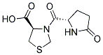 3-(5-OXO-PYRROLIDINE-2-CARBONYL)-THIAZOLIDINE-4-CARBOXYLIC ACID Struktur