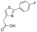 [2-(4-FLUOROPHENYL)-1,3-THIAZOL-4-YL]ACETIC ACID Struktur