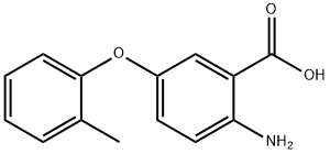 2-AMINO-5-(2-METHYLPHENOXY)BENZOIC ACID Struktur