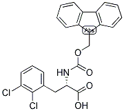 (S)-3-(2,3-DICHLORO-PHENYL)-2-(9H-FLUOREN-9-YLMETHOXYCARBONYLAMINO)-PROPIONIC ACID Struktur