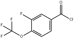 3-FLUORO-4-(TRIFLUOROMETHOXY)BENZOYL CHLORIDE Struktur