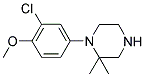 1-(3-CHLORO-4-METHOXYPHENYL)-2,2-DIMETHYLPIPERAZINE Struktur