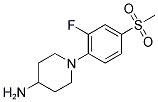 N-[2-FLUORO-4-(METHYLSULFONYL)PHENYL]-PIPERIDIN-4-AMINE Struktur