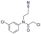 2-CHLORO-N-(3-CHLOROPHENYL)-N-(2-CYANOETHYL)ACETAMIDE Struktur