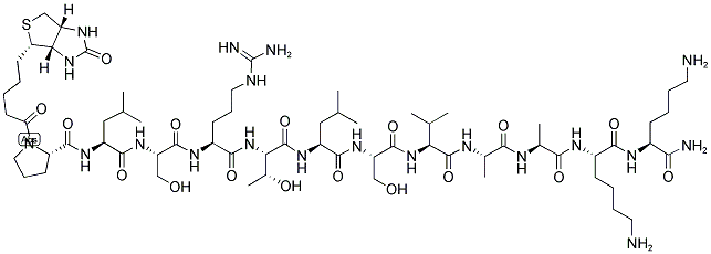 BIOTIN-PLSRTLSVAAKK-NH2 Struktur