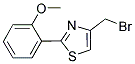 4-BROMOMETHYL-2-(2-METHOXY-PHENYL)-THIAZOLE Struktur