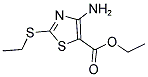 ETHYL 4-AMINO-2-(ETHYLTHIO)-5-THIAZOLECARBOXYLATE Struktur