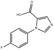 1-(4-FLUOROPHENYL)-1H-IMIDAZOLE-5-CARBOXYLIC ACID Struktur