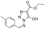 ETHYL 5-HYDROXY-1-{[(1Z)-(4-METHYLPHENYL)METHYLENE]AMINO}-1H-1,2,3-TRIAZOLE-4-CARBOXYLATE Struktur