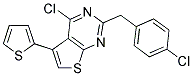 4-CHLORO-2-(4-CHLOROBENZYL)-5-THIEN-2-YLTHIENO[2,3-D]PYRIMIDINE Struktur