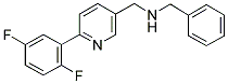 N-BENZYL-1-[6-(2,5-DIFLUOROPHENYL)PYRIDIN-3-YL]METHANAMINE Struktur