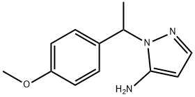 2-[1-(4-METHOXY-PHENYL)-ETHYL]-2H-PYRAZOL-3-YLAMINE Struktur