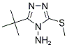 3-TERT-BUTYL-5-(METHYLSULFANYL)-4H-1,2,4-TRIAZOL-4-AMINE Struktur