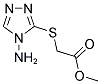 METHYL [(4-AMINO-4H-1,2,4-TRIAZOL-3-YL)SULFANYL]ACETATE Struktur