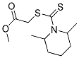 METHYL ([(2,6-DIMETHYLPIPERIDIN-1-YL)CARBONOTHIOYL]THIO)ACETATE Struktur