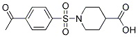 1-[(4-ACETYLPHENYL)SULFONYL]PIPERIDINE-4-CARBOXYLIC ACID Struktur