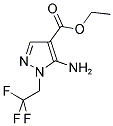 5-AMINO-1-(2,2,2-TRIFLUOROETHYL)-1H-PYRAZOLE-4-CARBOXYLIC ACID ETHYL ESTER Struktur