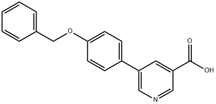 5-[4-(BENZYLOXY)PHENYL]NICOTINIC ACID Struktur