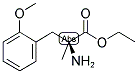 (S)-2-AMINO-3-(2-METHOXY-PHENYL)-2-METHYL-PROPIONIC ACID ETHYL ESTER Struktur