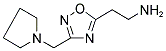 2-[3-(1-PYRROLIDINYLMETHYL)-1,2,4-OXADIAZOL-5-YL]ETHYLAMINE Struktur