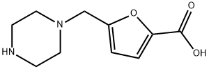 5-PIPERAZIN-1-YLMETHYL-FURAN-2-CARBOXYLIC ACID Struktur