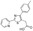 [4-(4-METHYLPHENYL)-2-PYRIDIN-2-YL-1,3-THIAZOL-5-YL]ACETIC ACID Struktur