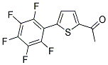 1-[5-(2,3,4,5,6-PENTAFLUOROPHENYL)-2-THIENYL]ETHANONE Struktur