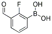 2-FLUORO-3-FORMYLPHENYLBORONIC ACID Struktur