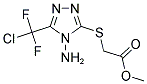 METHYL ((4-AMINO-5-[CHLORO(DIFLUORO)METHYL]-4H-1,2,4-TRIAZOL-3-YL)SULFANYL)ACETATE Struktur