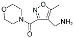 [5-METHYL-3-(4-MORPHOLINYLCARBONYL)-4-ISOXAZOLYL]METHANAMINE Struktur