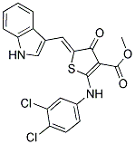 METHYL (5Z)-2-[(3,4-DICHLOROPHENYL)AMINO]-5-(1H-INDOL-3-YLMETHYLENE)-4-OXO-4,5-DIHYDROTHIOPHENE-3-CARBOXYLATE Structure