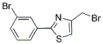 4-BROMOMETHYL-2-(3-BROMO-PHENYL)-THIAZOLE Struktur