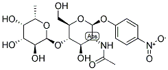 4-NITROPHENYL 2-ACETAMIDO-2-DEOXY-(4-O-A-L-FUCOPYRANOSYL)-BETA-D-GLUCOPYRANOSIDE Struktur