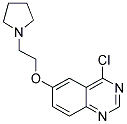 4-CHLORO-6-(2-PYRROLIDIN-1-YL-ETHOXY)-QUINAZOLINE Struktur